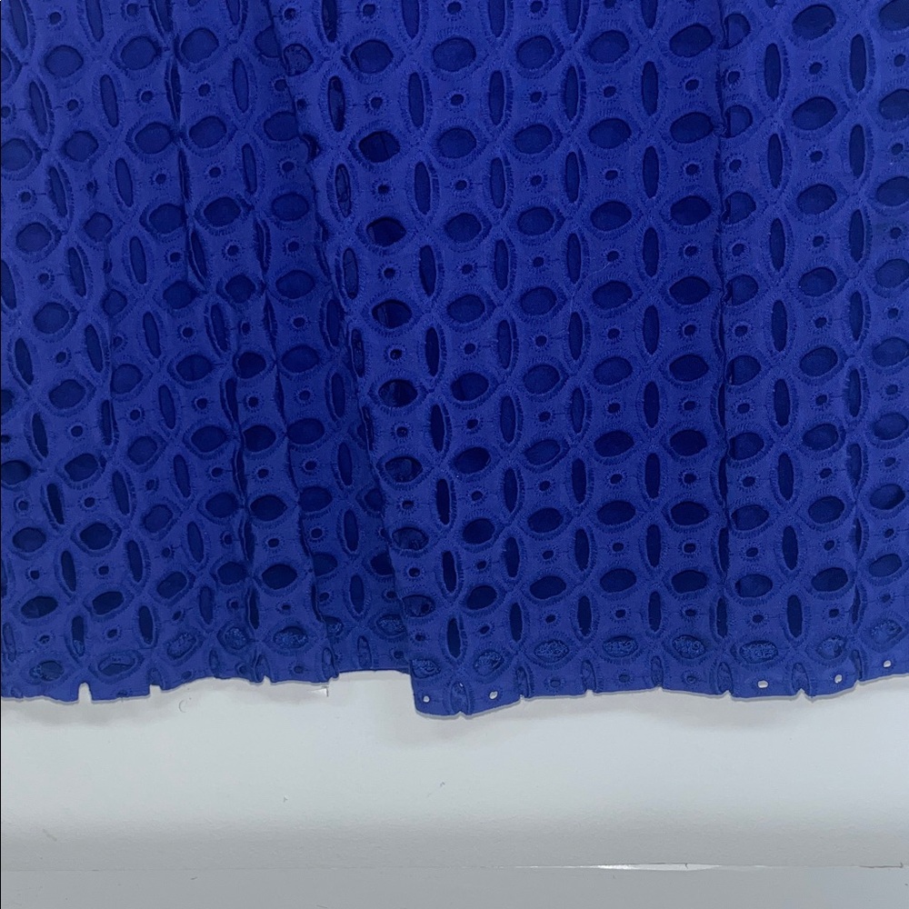 Marc New York Sz 10 Women’s Royal Blue Eyelet Detail Midi Dress #contemporary - Picture 6 of 11